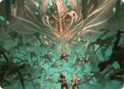 Valgavoth's Onslaught Art Card [Duskmourn: House of Horror Art Series]