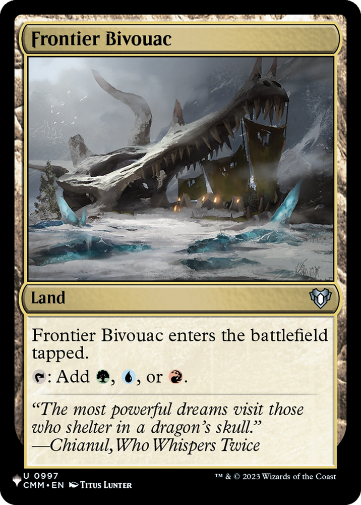 Frontier Bivouac (CMM) [The List]