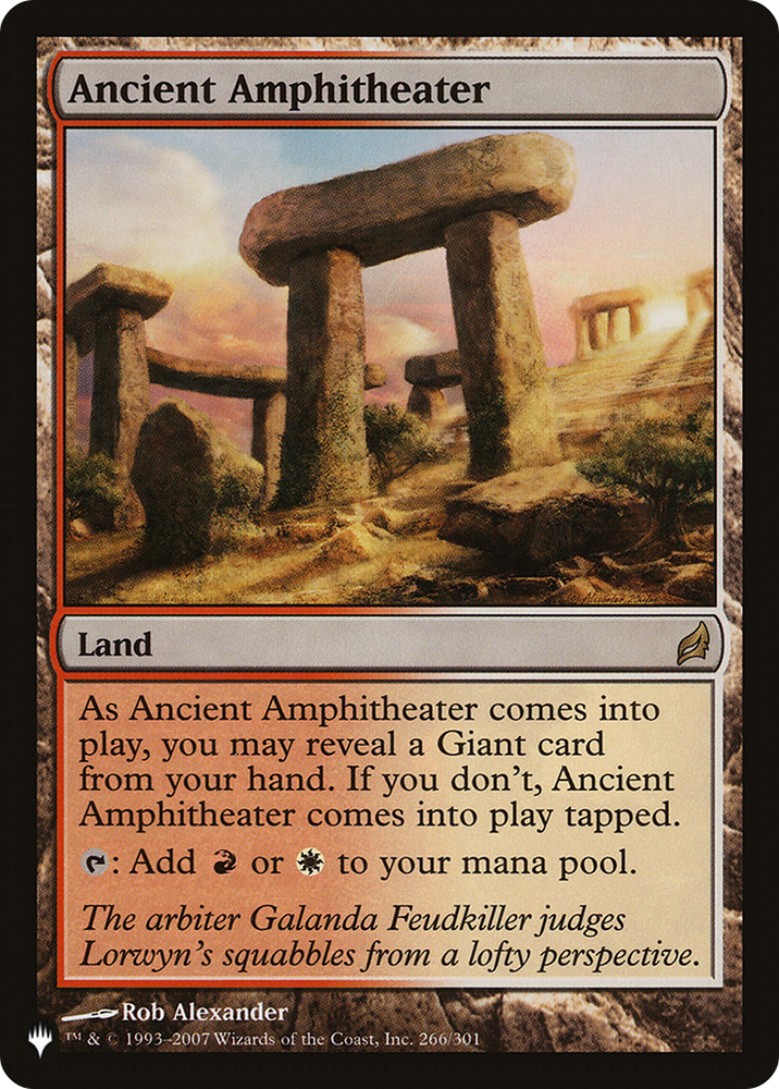 Ancient Amphitheater (LRW) [The List]